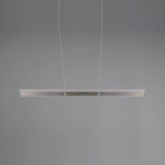 Lampadario lineare led 35w 2300k 3000k 4000k bi-emissione nichel opaco