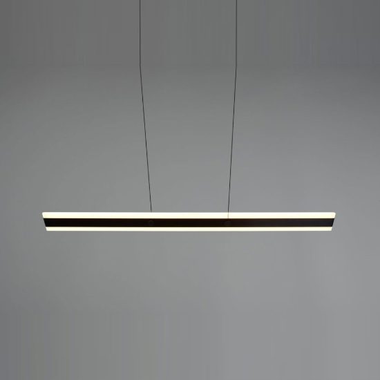Lampadario lineare led 35w 2300k 3000k 4000k bi-emissione nero