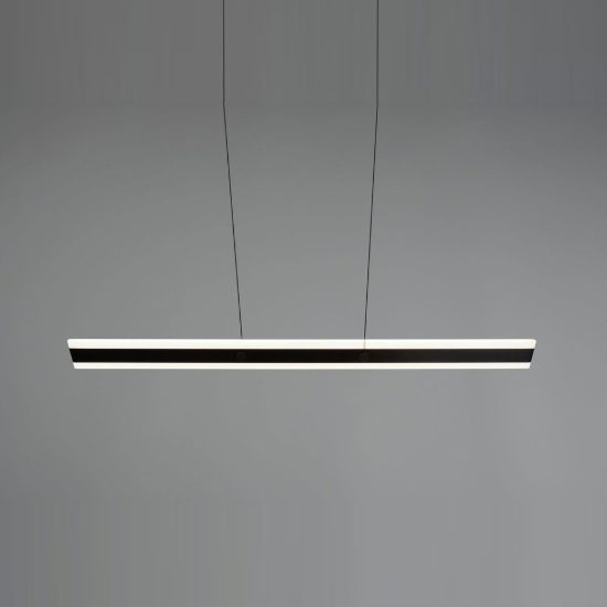 Lampadario lineare led 35w 2300k 3000k 4000k bi-emissione nero