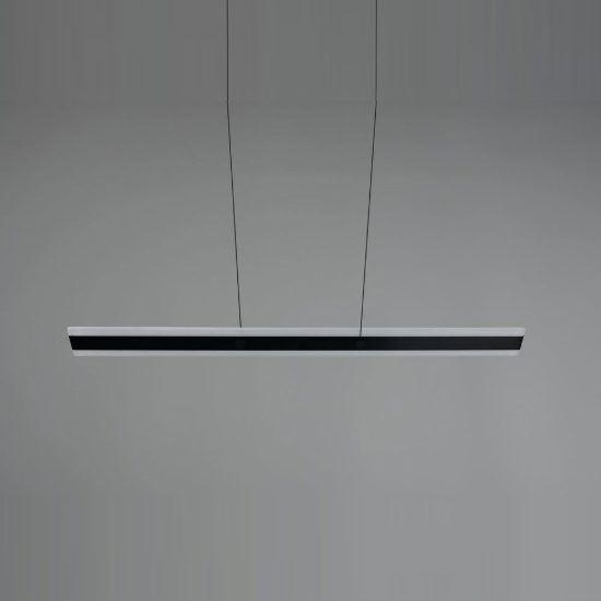 Lampadario lineare led 35w 2300k 3000k 4000k bi-emissione nero