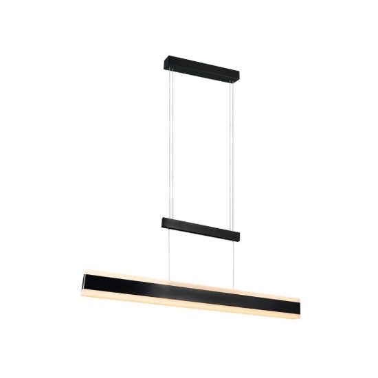 Lampadario lineare led 45w 2300k 3000k 4000k touch estensibile bi-emissione nero