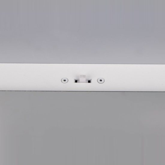 Lampadario con 4 pendenti per soggiorno led 32w cct 2300k 3000k 4000k rettangolare cromo con vetri trasparenti
