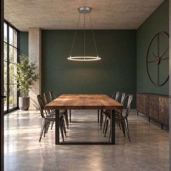 Lampadario led 38w cct 2700k 6500k con telecomando ad anello motorizzato nichel opaco