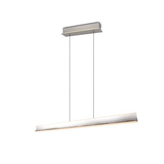 Lampadario lineare led 50w 2000k 4000k dim to warm regolabile in altezza nichel opaco