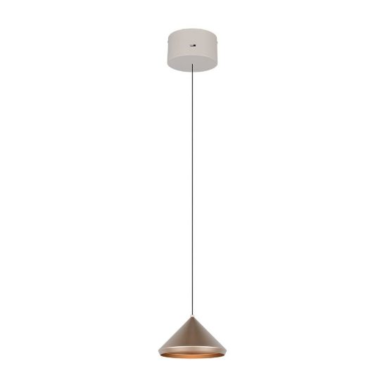 Lampada a sospensione led 5w 2300k 3000k 4000k per sala da pranzo conica caffè e grigio caldo