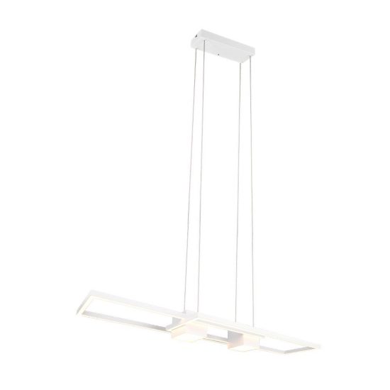 Lampadario a sospensione led 37w cct 2700k 6500k con telecomando bi-emissione bianco
