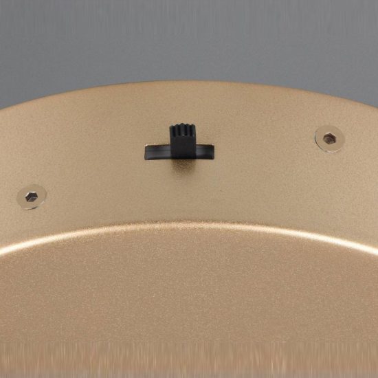 Lampadario a sospensione led 34w cct 2300k 3000k 4000k per sala da pranzo moderno a filo curvo oro