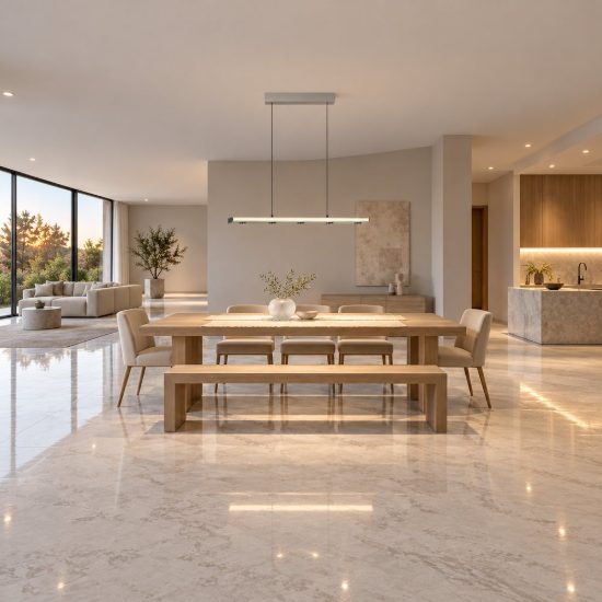 Lampadario lineare led 41,5w cct 2300k 3000k 4000k per sala da pranzo bi-emissione nichel opaco