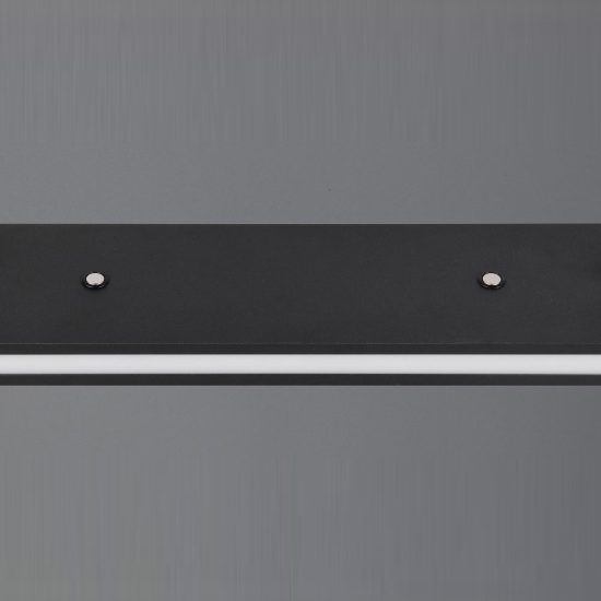 Lampadario lineare led 41,5w cct 2300k 3000k 4000k per sala da pranzo bi-emissione nero