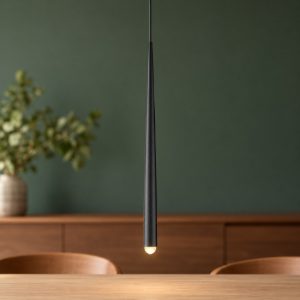 Lampada a sospensione led 5,5w cct 2300k 3000k 4000k per cucina nera