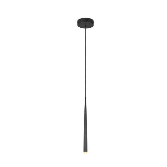 Lampada a sospensione led 5,5w cct 2300k 3000k 4000k per cucina nera
