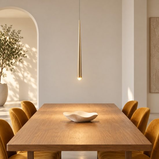 Lampada a sospensione led 5,5w cct 2300k 3000k 4000k per cucina oro