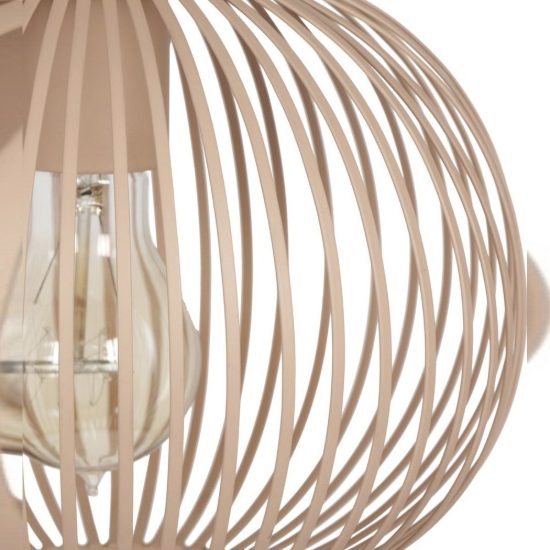 Lampadario a sospensione piccolo per sala da pranzo moderno sabbia a gabbia