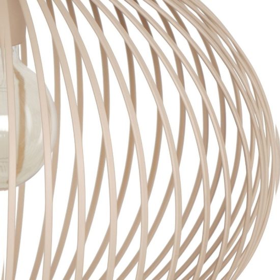 Lampadario a sospensione 3 luci per sala da pranzo moderno sabbia a gabbia