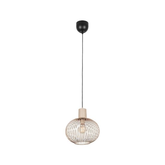 Lampadario a sospensione grande per sala da pranzo moderno sabbia a gabbia