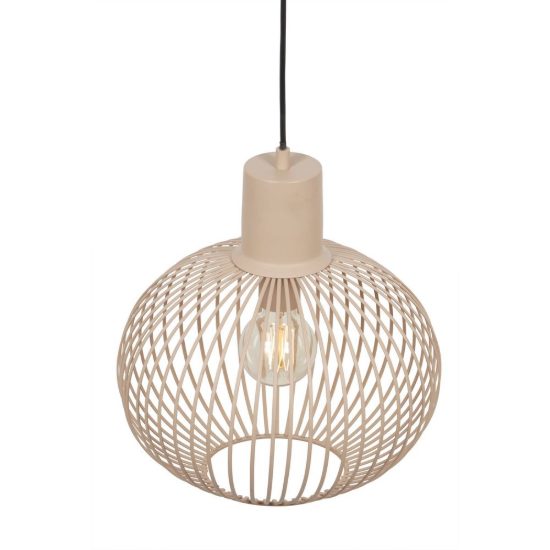 Lampadario a sospensione grande per sala da pranzo moderno sabbia a gabbia