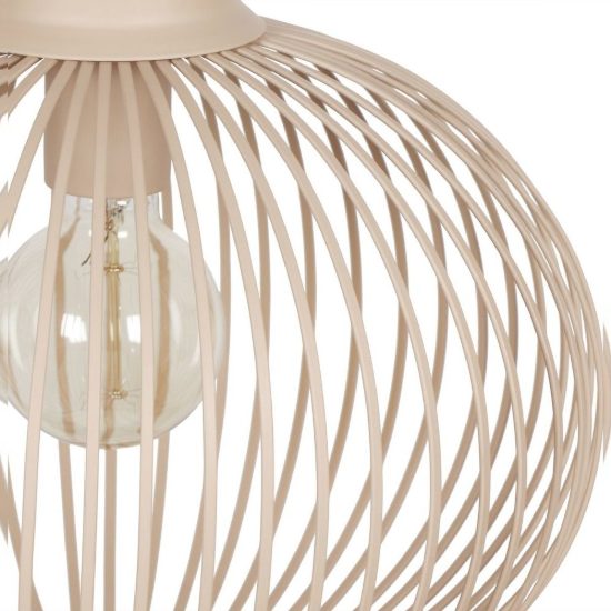 Lampadario a sospensione grande per sala da pranzo moderno sabbia a gabbia