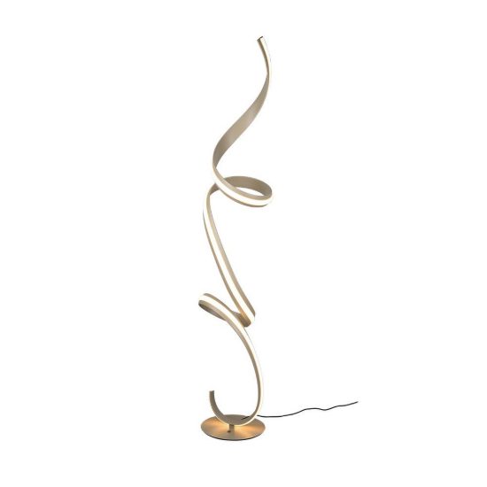 Piantana led 52w 2000k 4000k dimmerabile dim to warm per soggiorno a spirale beige