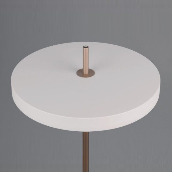 Piantana led 21w 2300k 3000k 4000k touch per soggiorno grigio caldo e caffè a dischi sovrapposti