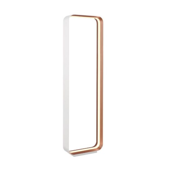 Piantana led 35w 2000k 4000k dimmerabile dim to warm per soggiorno moderna bianca e oro