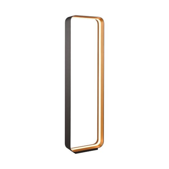 Lampada da terra led 35w 2000k 4000k dimmerabile dim to warm per soggiorno moderna nera e oro