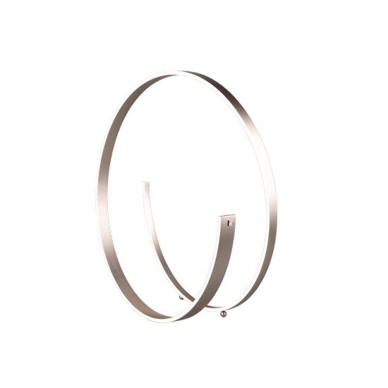 Piantana led 42w 2000k 4000k dimmerabile dim to warm per soggiorno a spirale nichel opaco