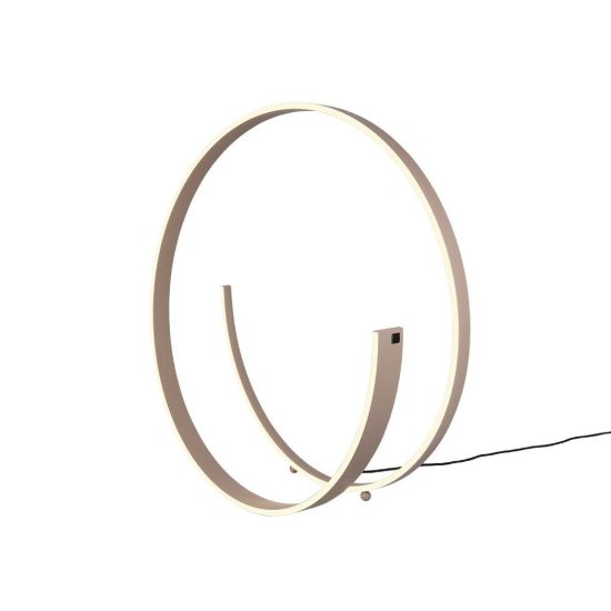 Piantana led 42w 2000k 4000k dimmerabile dim to warm per soggiorno a spirale tortora