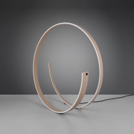 Piantana led 42w 2000k 4000k dimmerabile dim to warm per soggiorno a spirale tortora