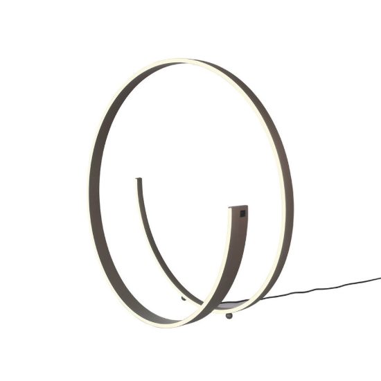 Lampada da terra led 42w 2000k 4000k dimmerabile dim to warm per soggiorno a spirale caffè