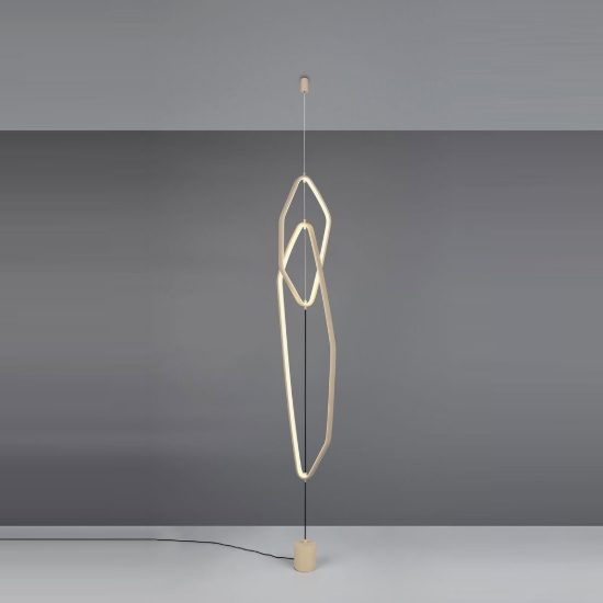 Piantana led 29w 2000k 4000k dim to warm per soggiorno con lampada da appendere beige caldo