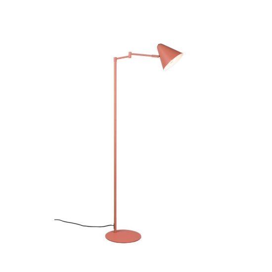 Lampada da terra per soggiorno orientabile moderna pesca con paralume a cono e interruttore