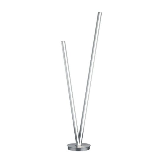 Piantana led 45w 2000k 4000k dimmerabile dim to warm per soggiorno a forma di v nichel opaco