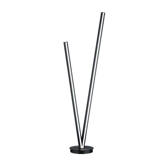 Lampada da terra led 45w 2000k 4000k dimmerabile dim to warm per soggiorno a forma di v nera
