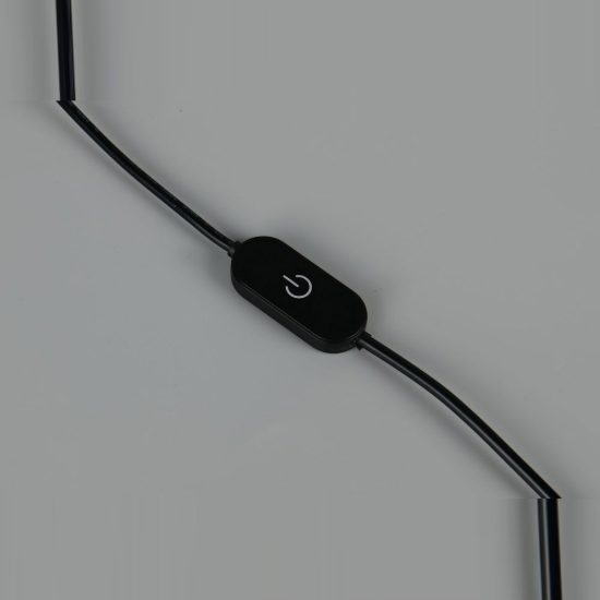 Abat-jour led 8w cct 2300k 3000k 4000k touch per comodino cromo con vetro trasparente
