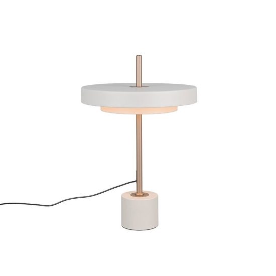 Lampada da tavolo led 12w 2300k 3000k 4000k touch grigio caldo e caffè a dischi sovrapposti