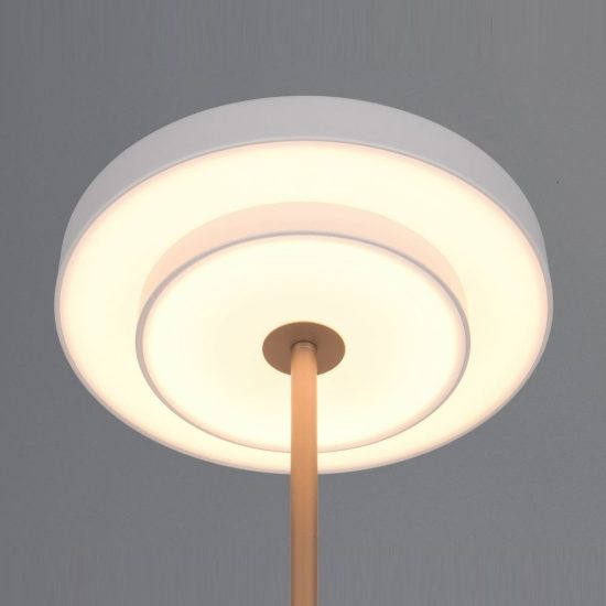 Lampada da tavolo led 12w 2300k 3000k 4000k touch grigio caldo e caffè a dischi sovrapposti