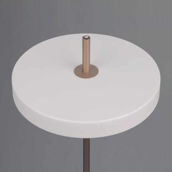 Lampada da tavolo led 12w 2300k 3000k 4000k touch grigio caldo e caffè a dischi sovrapposti