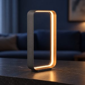 Lampada da tavolo led 15w 2000k 4000k dimmerabile dim to warm per soggiorno moderna nera e oro