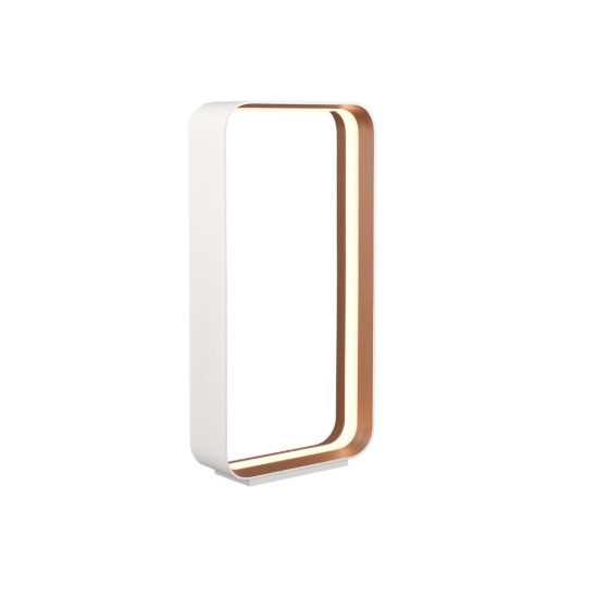 Lampada da tavolo led 20w 2000k 4000k dimmerabile dim to warm per soggiorno moderna bianca e oro