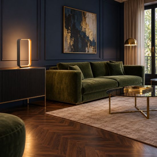 Lampada da tavolo led 20w 2000k 4000k dimmerabile dim to warm per soggiorno moderna nera e oro