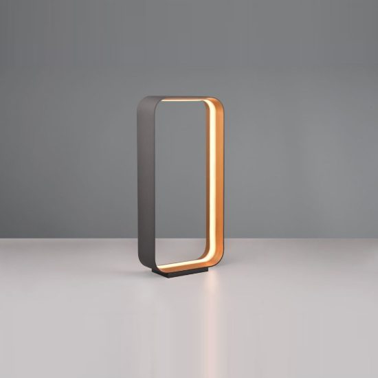 Lampada da tavolo led 20w 2000k 4000k dimmerabile dim to warm per soggiorno moderna nera e oro