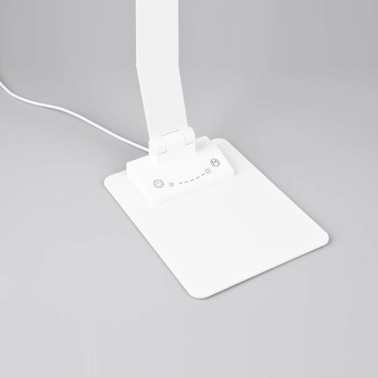 Lampada da scrivania led 6,5w 3000k 5000k 6500k touch per ufficio con presa usb bianca