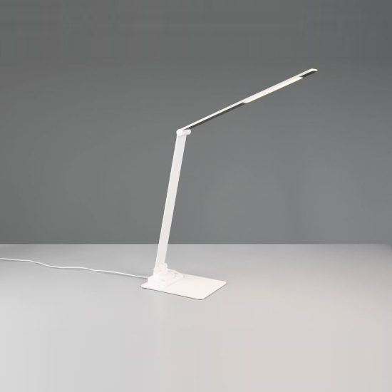 Lampada da scrivania led 6,5w 3000k 5000k 6500k touch per ufficio con presa usb bianca