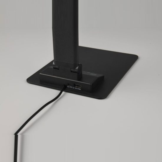 Lampada da scrivania led 6,5w 3000k 5000k 6500k touch per ufficio con presa usb nera