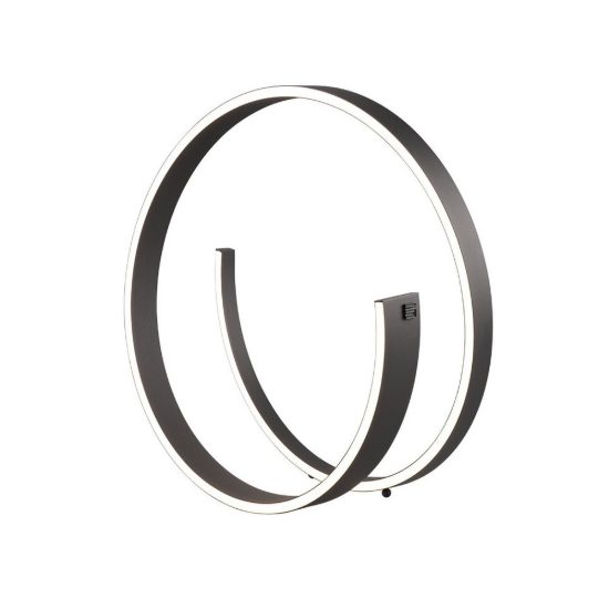 Lampada da tavolo piccola led 21w 2000k 4000k dim to warm per soggiorno a spirale nera