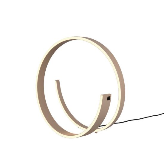 Lampada da tavolo led 21w 2000k 4000k dim to warm per soggiorno a spirale tortora