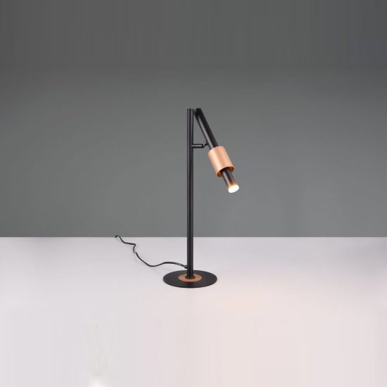 Lampada da tavolo per soggiorno led 4,5w cct 2300k 3000k 4000k touch orientabile nera caffe