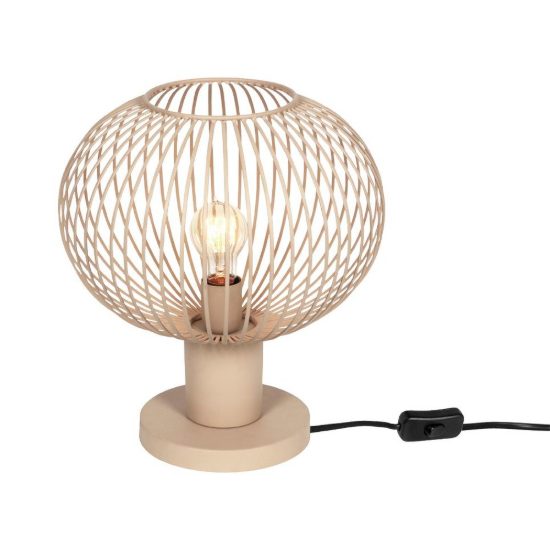 Lampada da tavolo per soggiorno moderna sabbia a gabbia