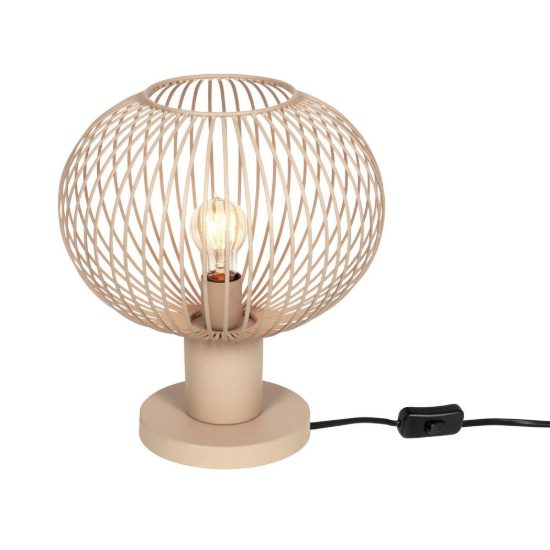 Lampada da tavolo per soggiorno moderna sabbia a gabbia
