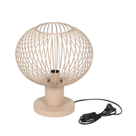 Lampada da tavolo per soggiorno moderna sabbia a gabbia